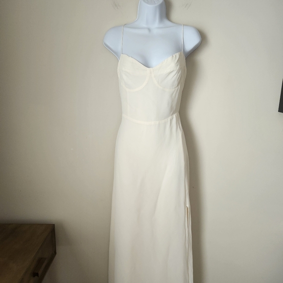NWOT Reformation | Melita Bridal Wedding Maxi Dress Gown in Ivory - Size 10 - Picture 4 of 16